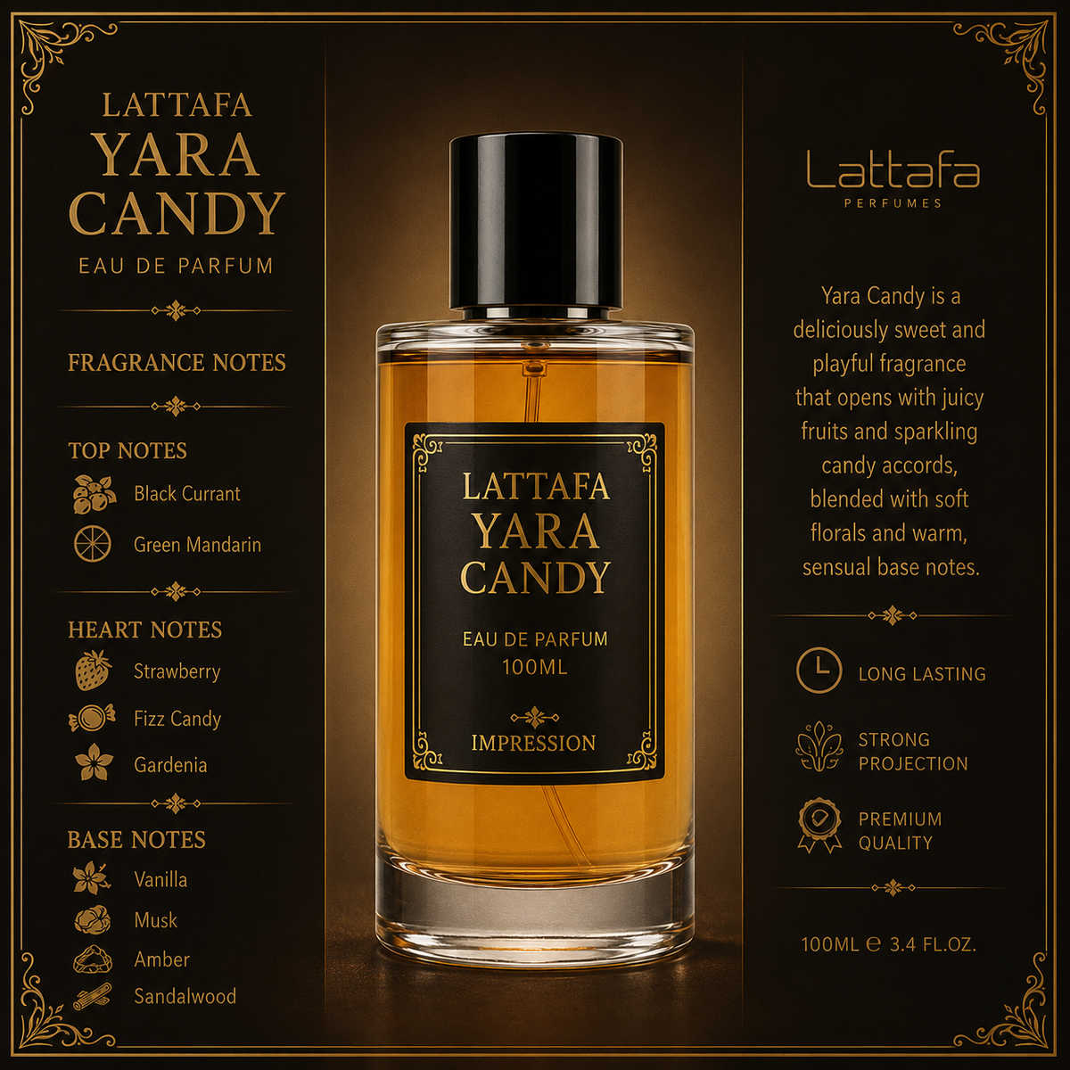 YARA CANDY LATTAFA UNISEX PERFUMR (TOP QUALITY)