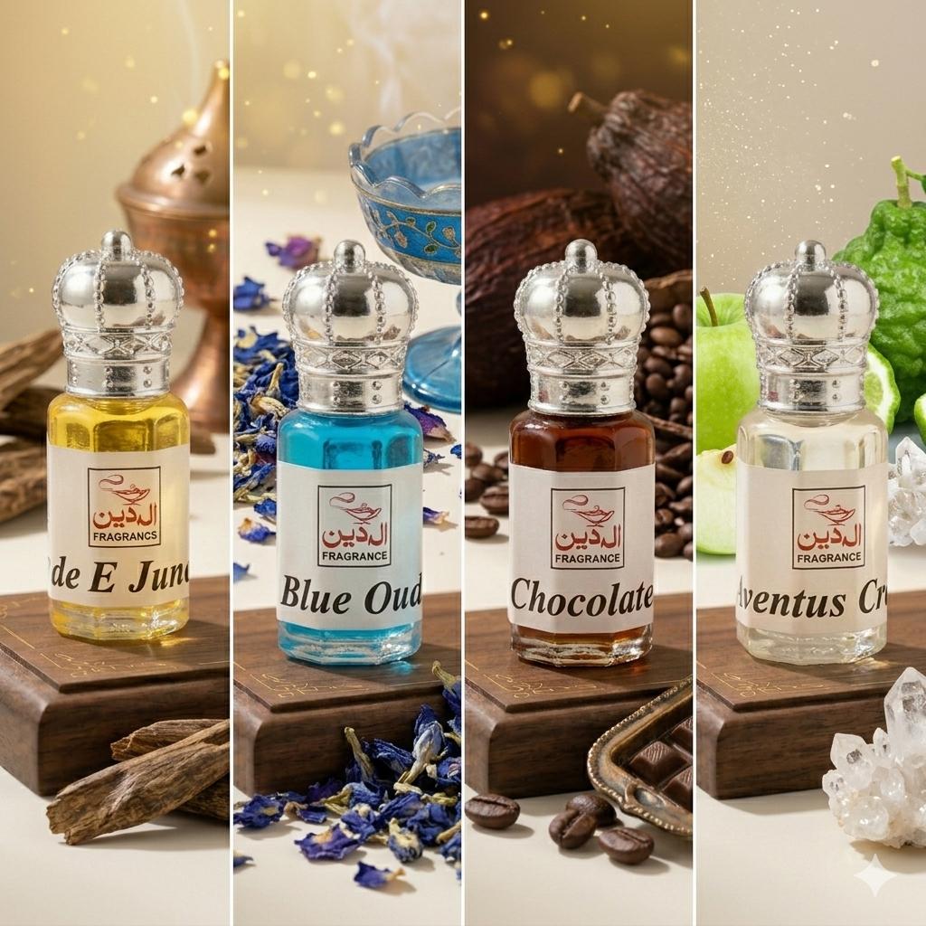 Vip 100%Pure 4 Attar Deal (Premium Quality) 6ml Each