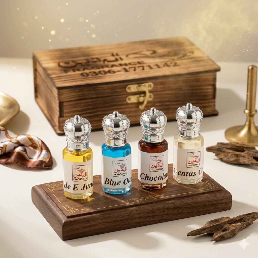Vip 100%Pure 4 Attar Deal (Premium Quality) 6ml Each